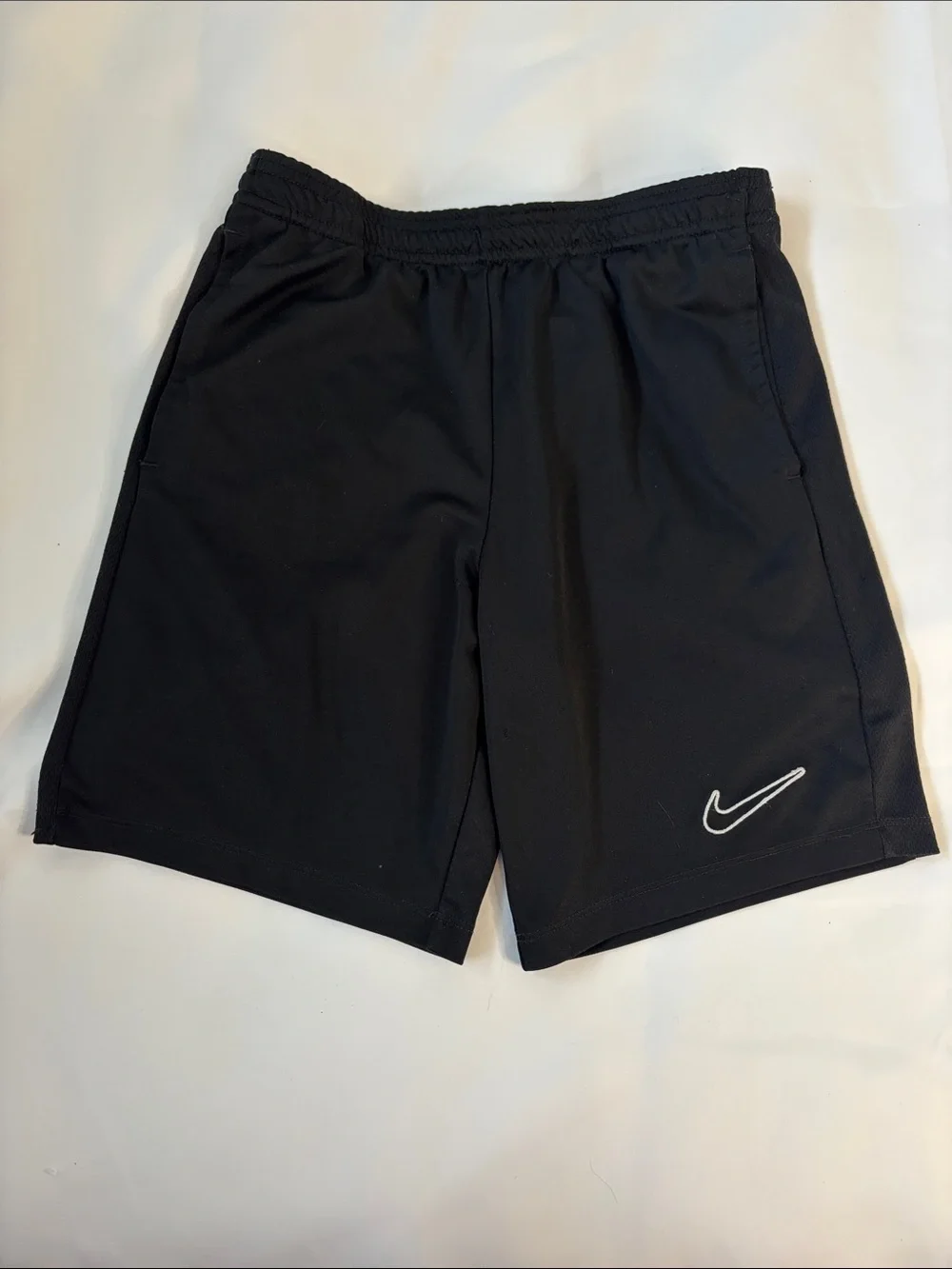 Nike Black Athletic Shorts with White Swoosh -414sku